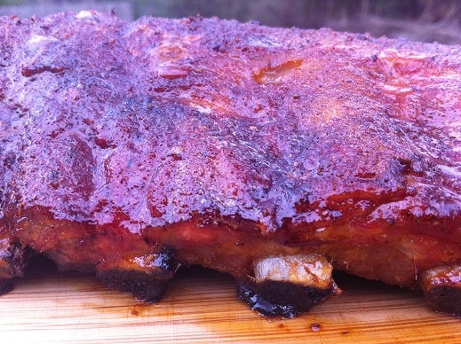 Ribs rubbed with Sweet Spot