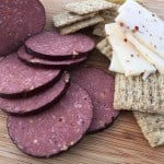 Summer Sausage with Crackers and Cheese