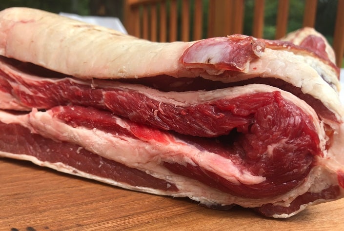 Raw Whole Beef Belly