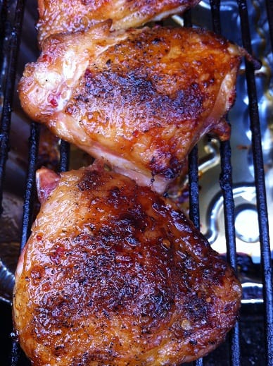 Grilling Chicken thighs with indirect heat