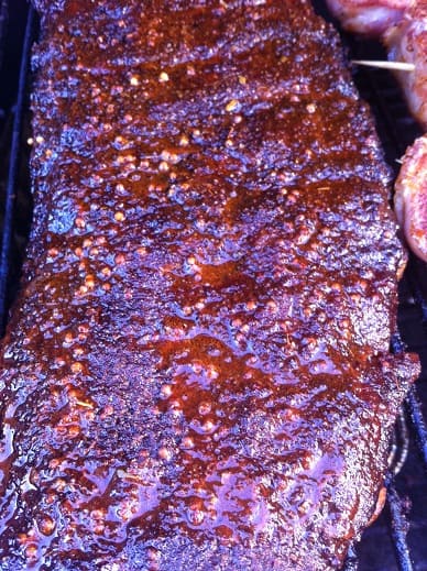 Mopped Memphis style ribs