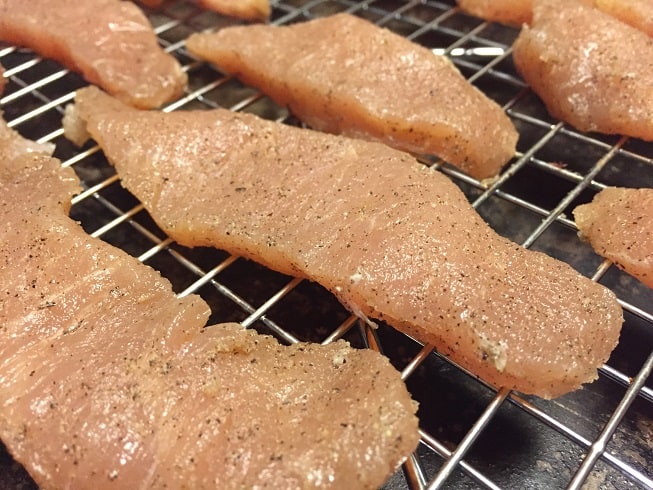 Pork loin with jerky seasoning