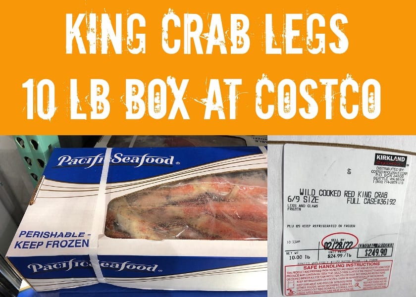 10 pound box of king crab legs
