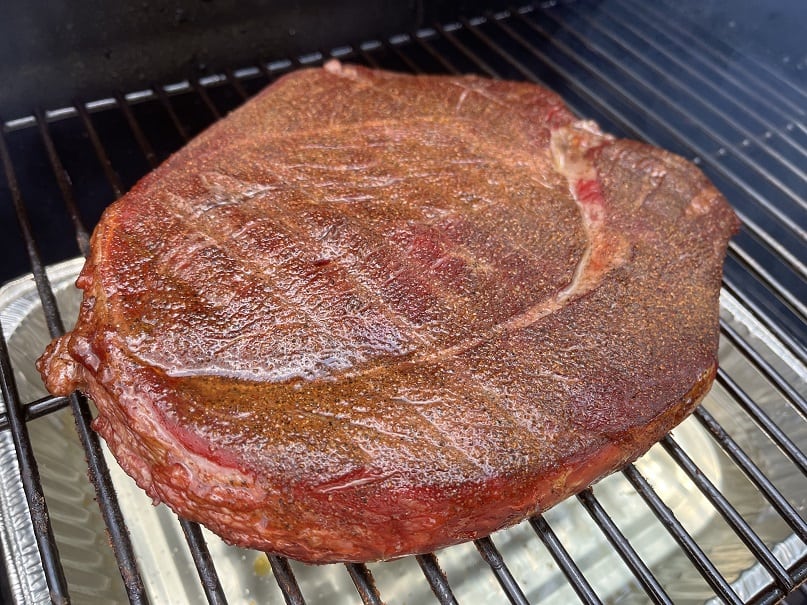 Smoke the Sirloin Roast for two hours